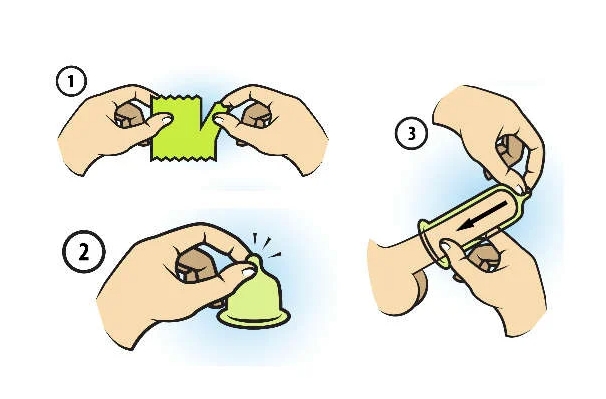 Caixa com preservativos